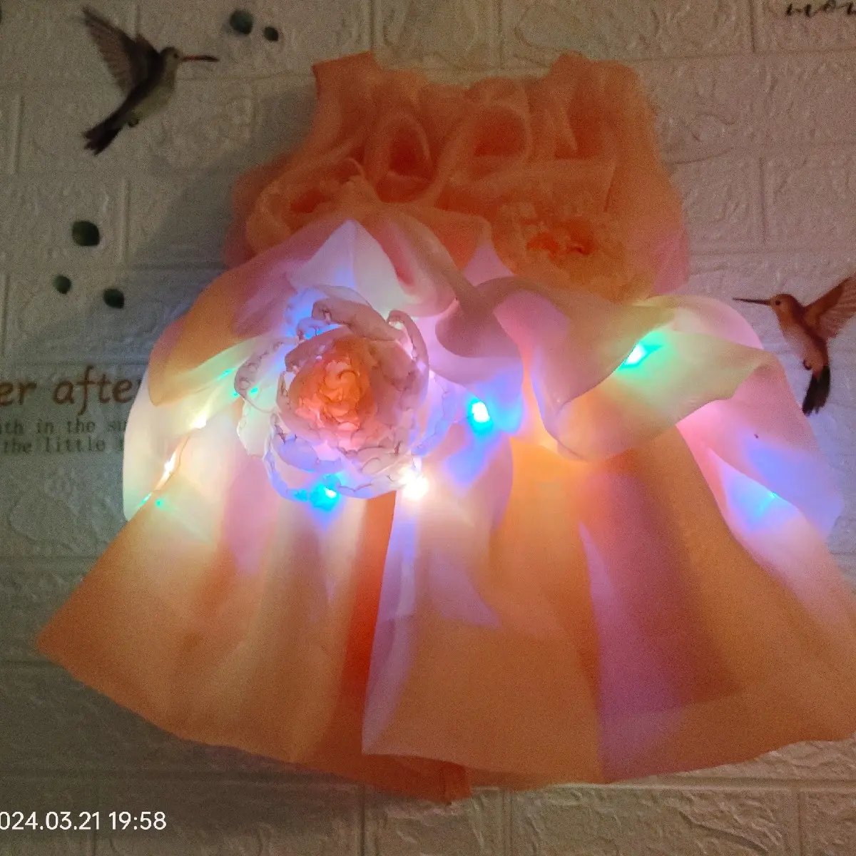 Baby party dress peach blossom baju pesta anak