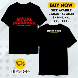 KAOS RITUAL BERDARAH FANS GARUDA WISNU SATRIA MUDA ANAK & DEWASA WARNA HITAM Fashion