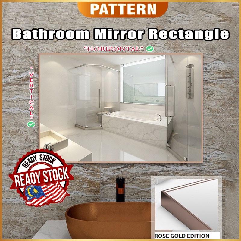 [No Drilling] PATTERN Cermin Makeup Wall Mirror Bathroom Wal - TikTok ...