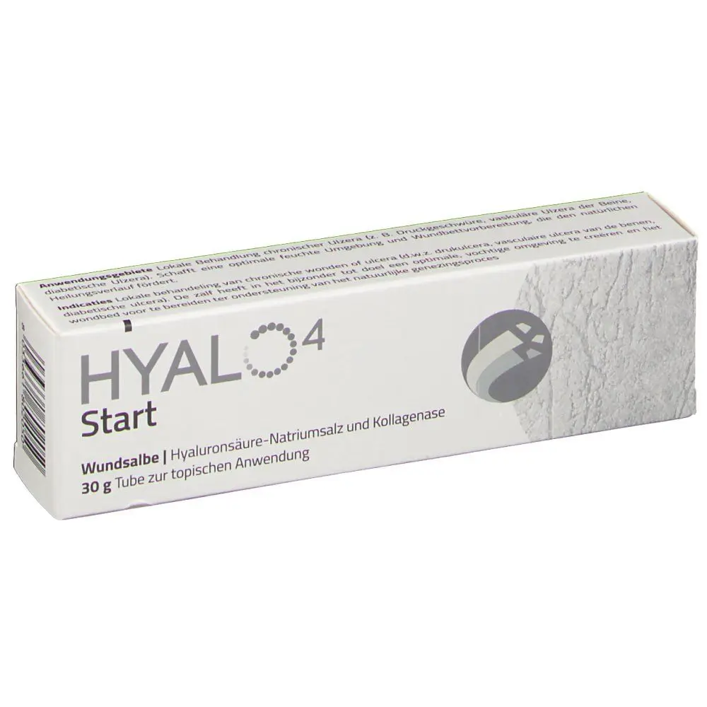 Hyalo 4 Start 30g Salep Topikal untuk Dasar Luka Mengandung Collagenase & Hyaluronic Acid Perawatan Luka Alami dan Efektif