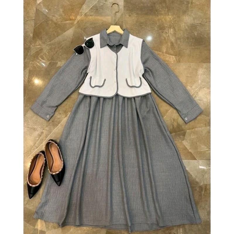 GAMIS RENATA ROMPI LEPAS PASANG CRINKLE AIRFLOW PREMIUM 4