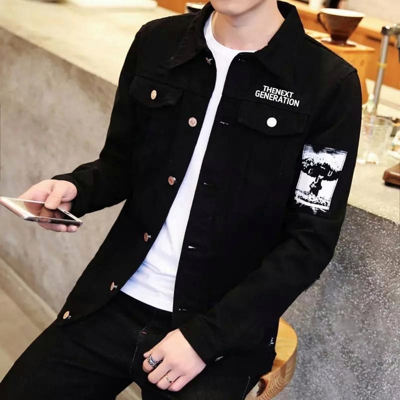 Jaket Jeanss Denim New Fashion,Jaket Zoman Sablon Black. 0