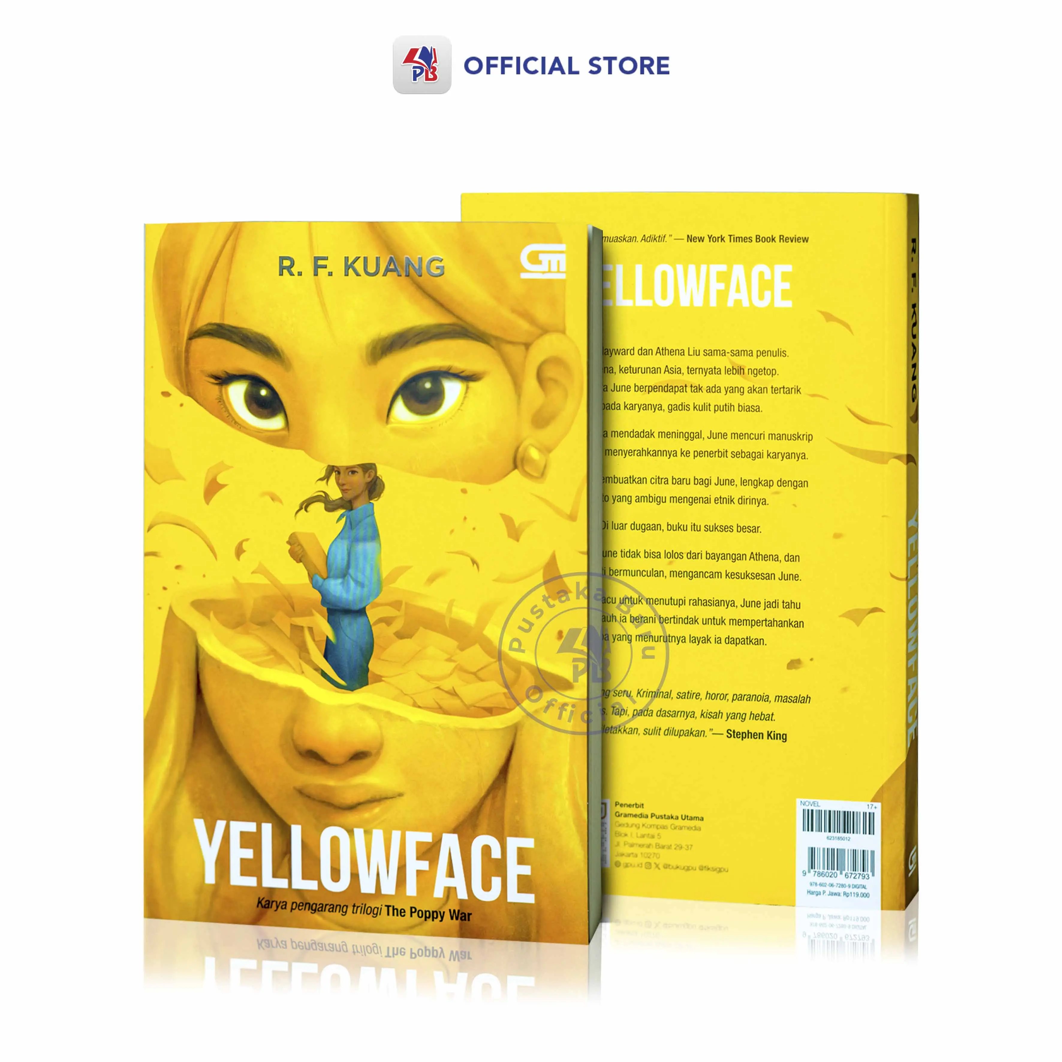 Buku Novel Yellowface (Bahasa Indonesia) / R.F. Kuang / GRAMEDIA PUSTAKA UTAMA - GPU