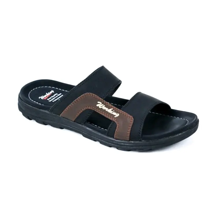 Working W-01 Sendal Pria Kulit Kasual Original Jalan Santai Sandal Jepit selop 3