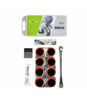 ROCKBROS GJ2145 Bike Inner Tire Repair Tool Set Kit Patch Cungkilan Lever Lem Tambal Ban Sepeda Metal Portable Outdoor 7