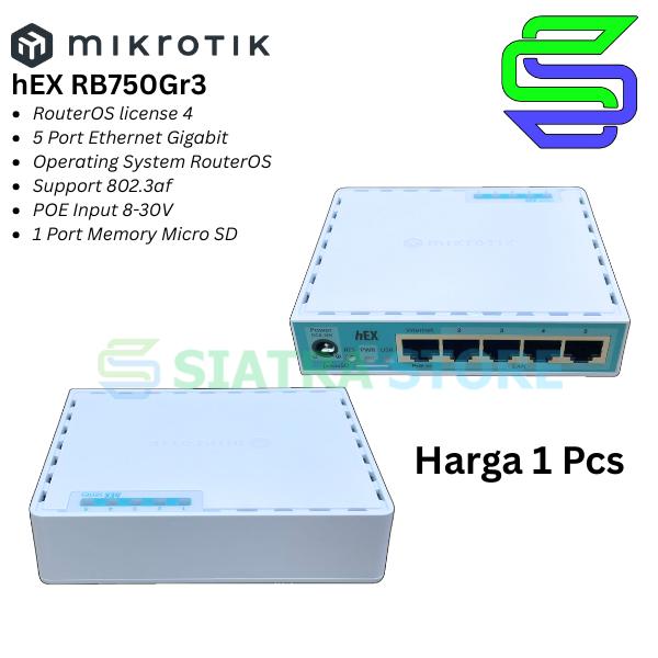 Mikrotik RB750Gr3 hEX / RB750Gr3 hEX Router Mikrotik - Shop | Tokopedia