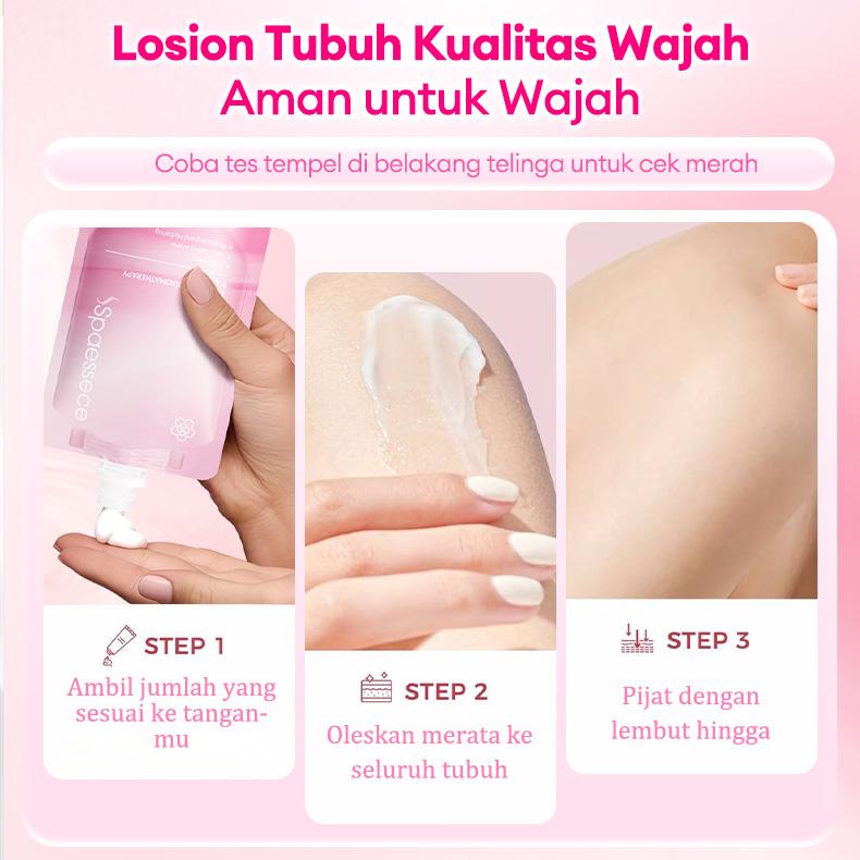 【HALAL】Spaessece Dr.ville Bodylotion Tubuh Aromaterapi Pencerah | Krim Tubuh Pemutih & Melembapkan | 150g Mencerahkan, Melembapkan, dan Wangi Tahan Lama dalam Satu Produk Niacinamide Acid Lightening toneup 【HALAL】Spaessece Dr.ville Bodylotion Tubuh Aromaterapi Pencerah | Krim Tubuh Pemutih & Melembapkan | 150g Mencerahkan, Melembapkan, dan Wangi Tahan Lama dalam Satu Produk Niacinamide Acid Lightening toneup