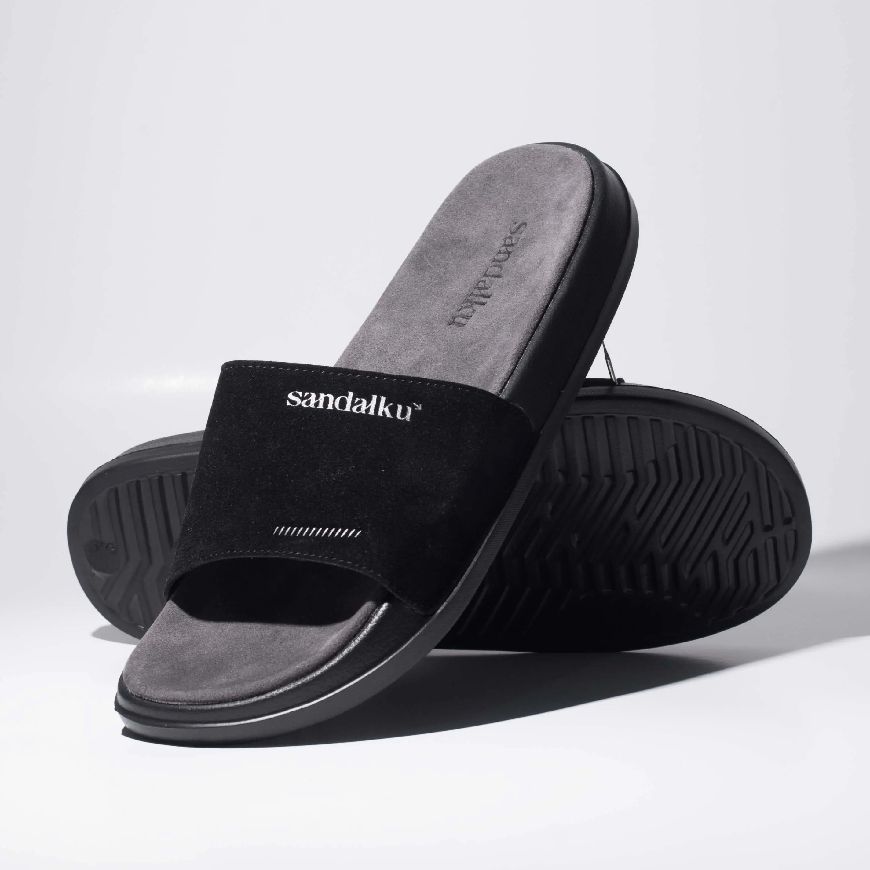 Sandalku - Sandal Kulit Pria Slop FX Suede
