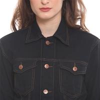 Gambar Jaket Denim Wanita Kerah Basic Casual Fit Hitam 292003 Slim - S dari 2nd RED ID Kab. Bandung Barat 5 Tokopedia