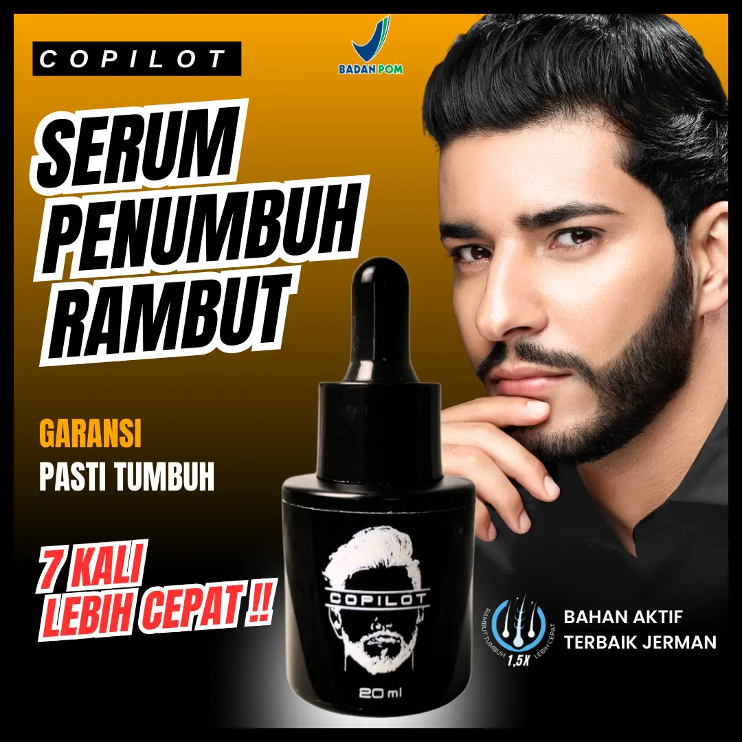 COPILOT HAIR & BEARD BOOSTER SERUM Menumbuhkan Rambut & Brewok