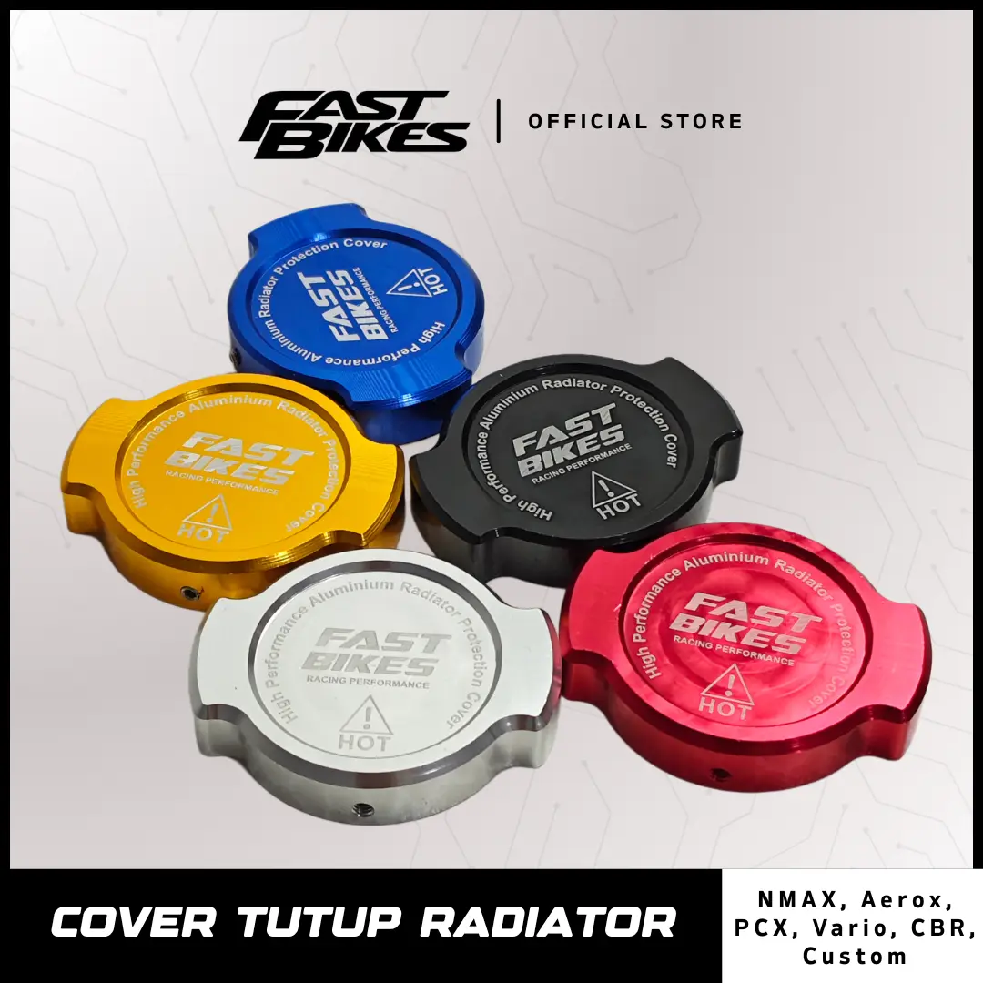 FASTBIKES Cap Tutup Radiator Tutup Tangki Variasi Full Cnc Motor Nmax Aerox Pcx Vario Cbr High Performance Aluminium Radiator Protection Cover Motorcycle