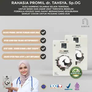NAWAVIN DILAMAX – Ikhtiar Alami Mendukung Program Kehamilan & Kesehatan Sendi - Susu Kambing Etawa Milk Bubuk