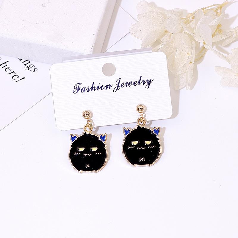 Product Introduction of 925 Silver Needle Halloween Earrings for Women Students Ghost Pumpkin Witch Pendants Drop Ear Jewelry 27