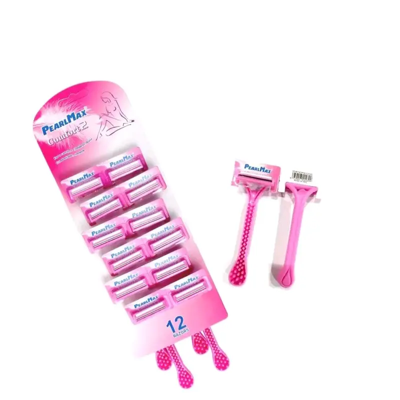 2pcs  Alat Cukur Bulu Pearlmax Comfort  Alat Cukur Untuk Wanita