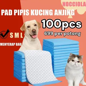 1 Paket 100pcs Pad Pipis Kucing Underpad Kucing Anjing Tatakan Kucing Alas Pipis Kucing Murah Dog Training Pads