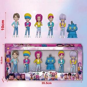 Set de 6 piezas de Colección de Modelos de Idolos del Grupo Devil Boy, Decoración para Auto y Escritorio, Regalo de Navidad, Regalo de Festividades, Regalo de Cumpleaños