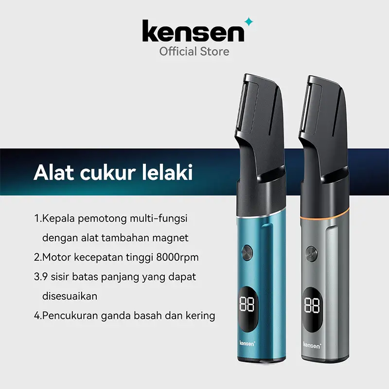 Kensen Alat Cukur Elektrik Kumis & Jenggot - All Body Trimmer/Shaver