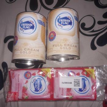 Product Review of Frisian Flag Bendera Kental Manis Full Cream Gold Kaleng 490g [2 Pcs] from h** 0