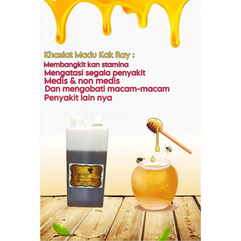 Madu Ruqyah Kak Ray Asli 100% 1 Kg - Syrup Madu - Honey 1