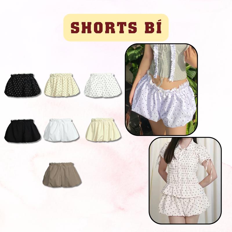 [CÓ HỎA TỐC] Quần Shorts bí Chấm bi 03 SAIGONESE dành cho nữ