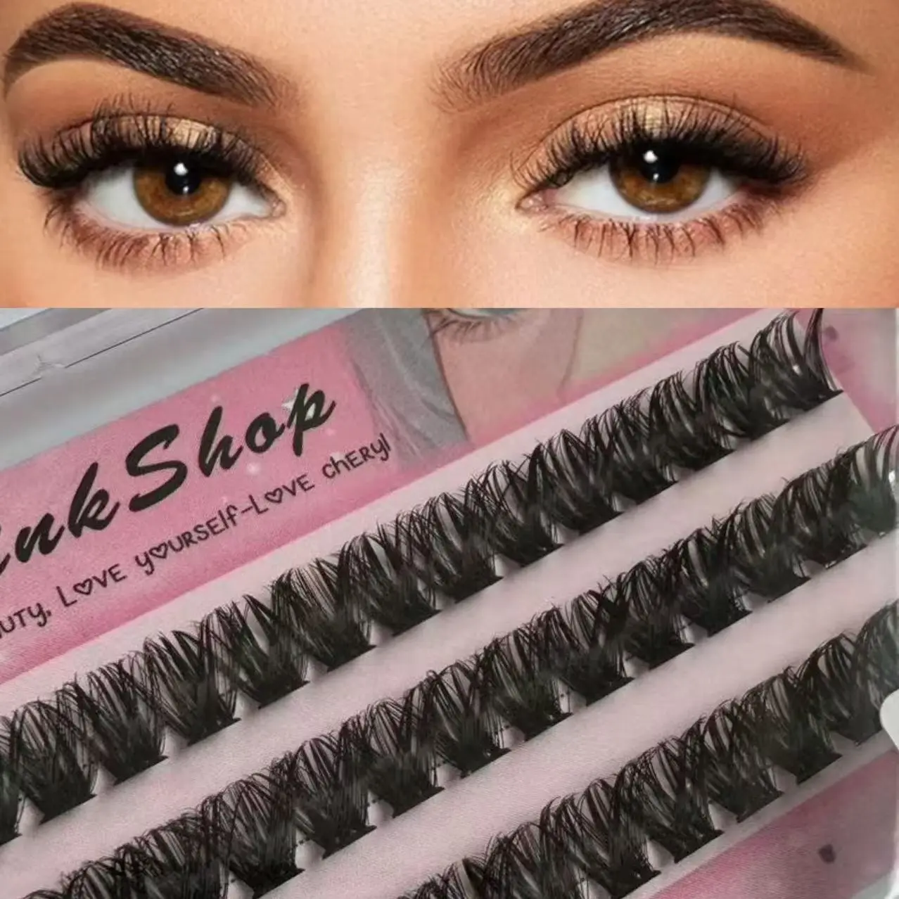 60D 80D 9-10-11-12-13mm and MIX SIZE DIY natural segmented eyelashes extension 60D 80D 9-10-11-12-13mm and MIX SIZE D curl single cluster flower hair 3 row box self marrying thick eyelash tool set glue delege tweezers curler Makeup Cosmetic