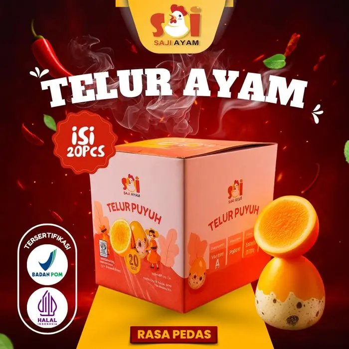 TELUR PUYUH PEDAS 20PCS