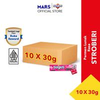 Gambar [BUY 8 GET 10] SUGUS Stick Strawberry 30g X10 - Permen Lunak - Sweet Candy dari Mars Snacking Indonesia Kab. Bekasi 1 Tokopedia