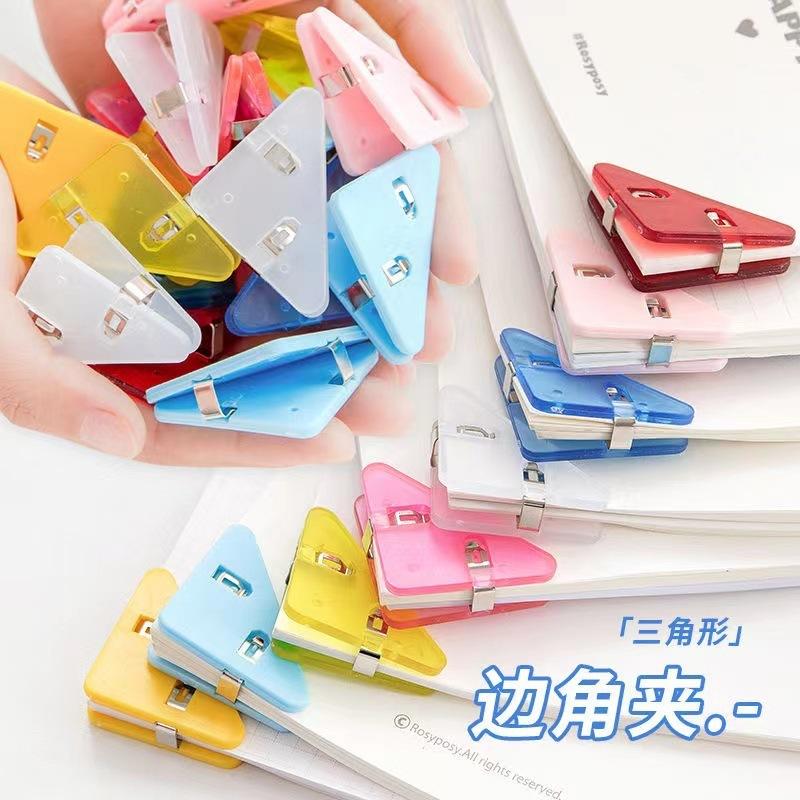 Andex Kẹp Giấy Ghi Chú Trong Suốt Hình Tam Giác Dễ Thương