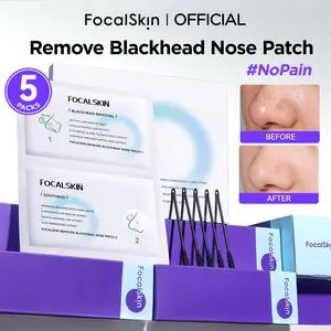 FOCALSKIN 3 Step Removes Blackhead Nose Patch Masker Komedo Stiker Jerawat Anti Acne Pencabut Komedo Shrink Pore and Soothing Skincare