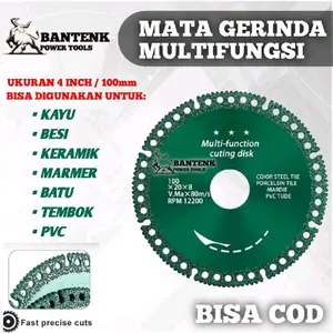 2PCS 100mm Pisau Gergaji Pemotong Multifungsi / Mata Gerinda Serbaguna Mata gerinda potong besi keramik granit kayu Composite multi-functional cutting disc ceramic tile metal angle grinder brazing dry cutting disc