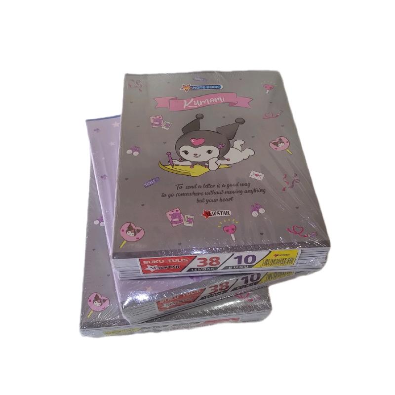 Buku Tulis Motif Kuromi/Cinamoror 38Lembar 1Pack isi (10pcs) buku Tulis 3