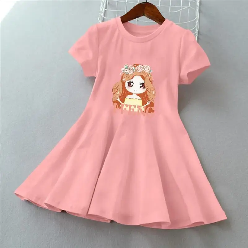 Kids Girls Dress Princess Skirt Children Cotton Sequins Dresses Kids Girl Fashion Baby Clothing Wear