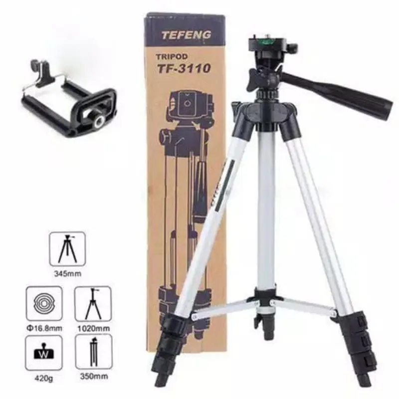 PS - Tripod Handphone Tripod Kamera 3110 1 Meter 1M Free Holder U dan Tas Tripod 0