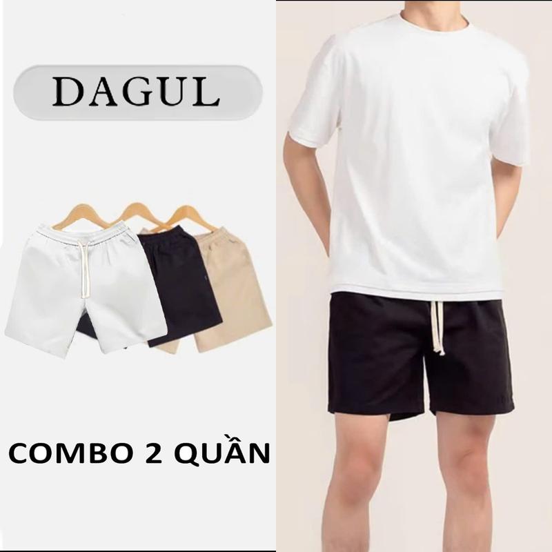 Combo 2 quần short kaki nam nữ DAGUL, dễ mặc, chất liệu kaki thô mặc đứng fom, dày dặn.