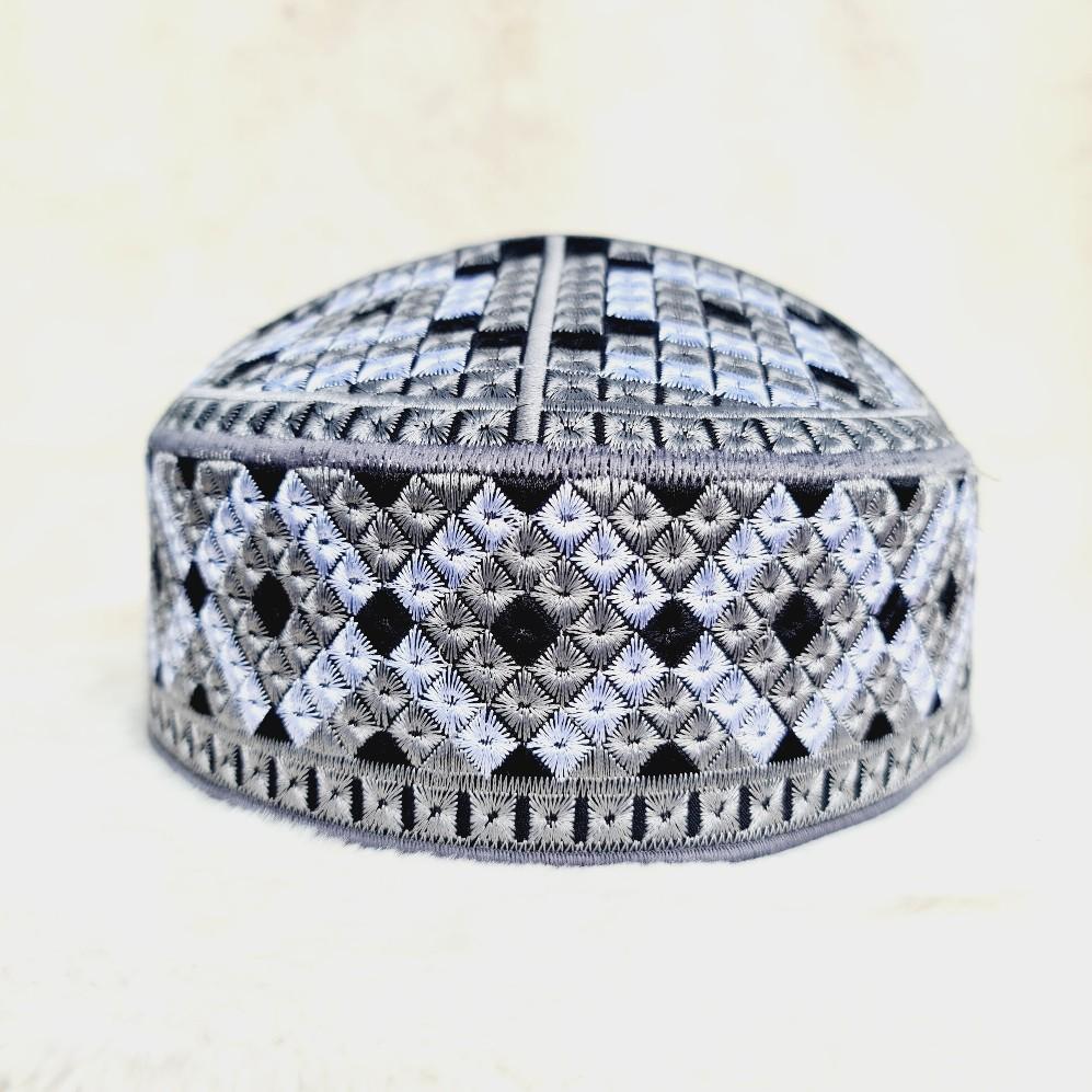 Peci Model Pakistan Full Bordir Lebaran Muslim Nyaman Songkok Dewasa Kopiah Motif