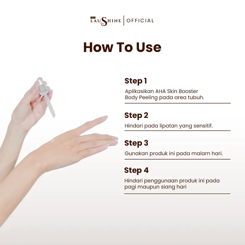 Laushine Bundling Radiant Exfoliant - Body Serum & Body Peeling - Exfoliasi - Membantu Mencerahkan 6