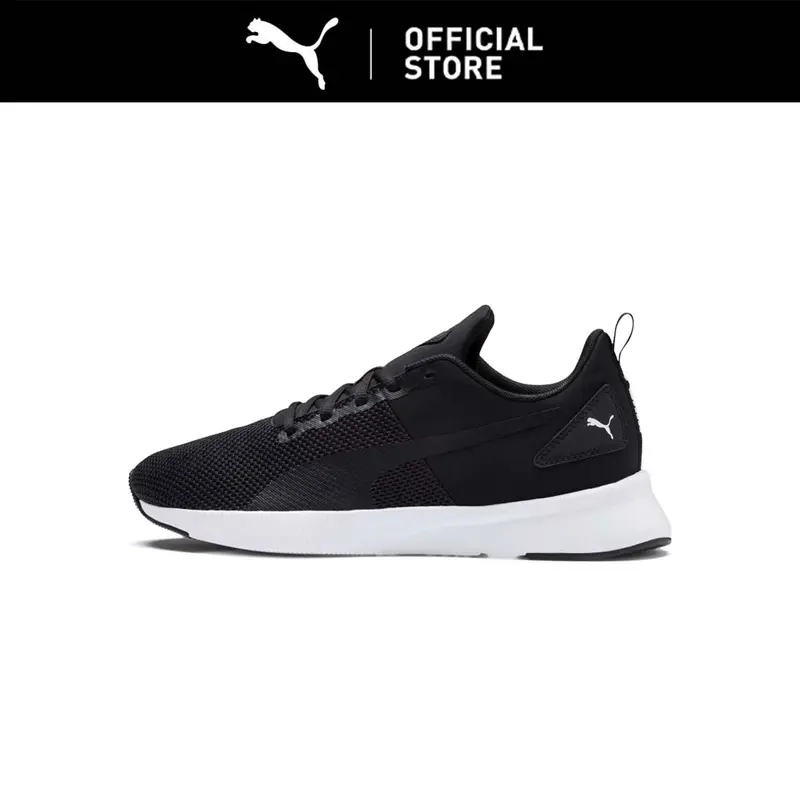 PUMA Sepatu Lari Flyer Black-Black-White TikTok Shop