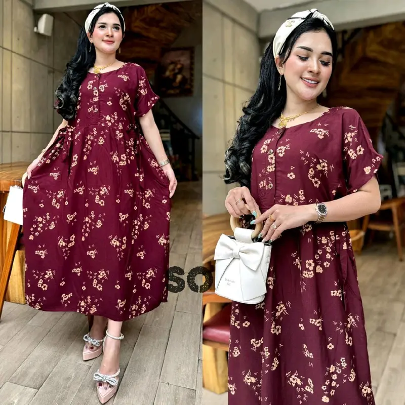 New Daster Chibi Kekinian Daster Murah Berkualitas Dress Chibi Viral Dres Batik Kekinian 1