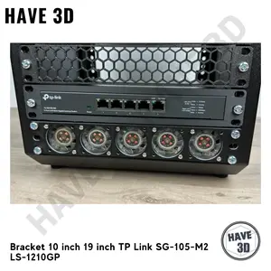 Bracket TP Link SG-105-M2 LS-1210GP Router Switch Rack 10 inch 19 inch 3D Print Custom