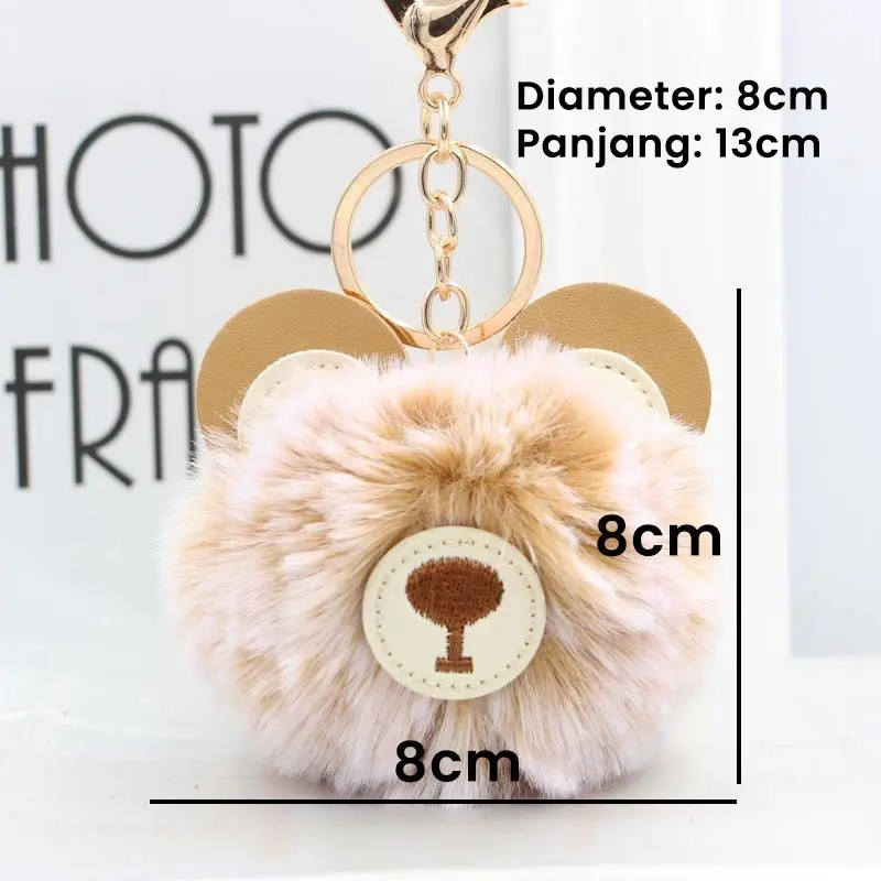 KILAN Gantungan Pom Pom Bulu Gantungan Tas Lucu - CC028 1