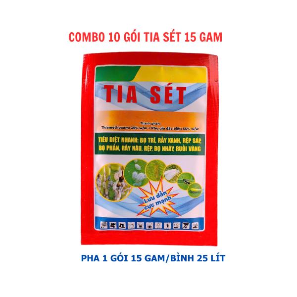 Combo 10 Gói TIA SÉT 15g - Bảo vệ cây trồng, quản lý bọ trĩ, rầy xanh 0
