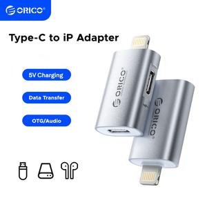 ORICO USB C Female to Lightning Male OTG Adapter Simultaneous Charging & Data Transfer 480Mbps Support External SSD File Backup Plug & Play For iPhone iPad iOS13+ Universal Type C Charging Connector 12 Months Warranty (LC10)
