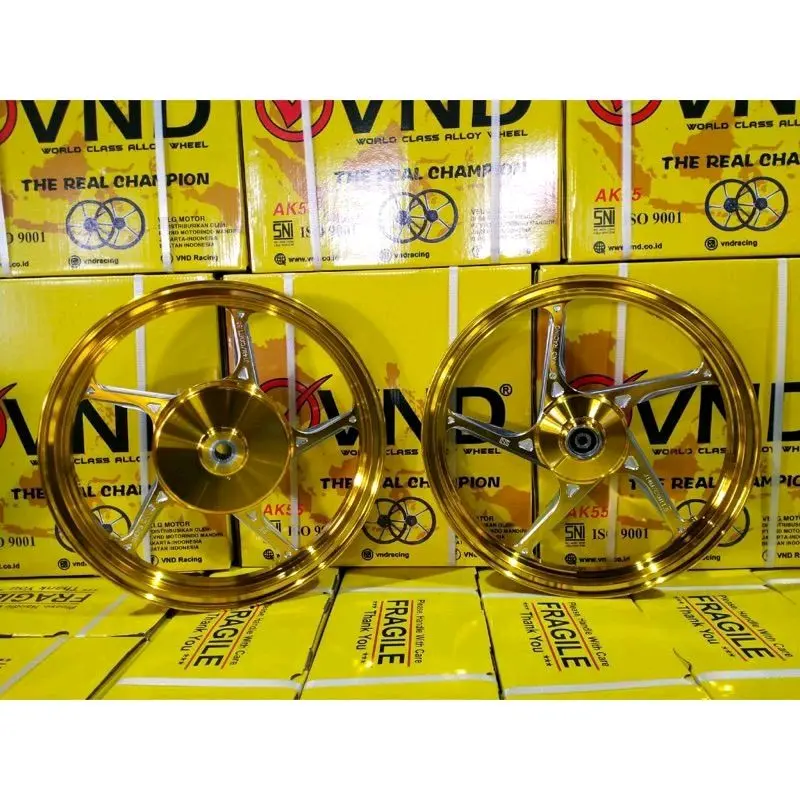 VND VELG AK 55 RING 14 MIO SPORTY / MIO M3 / DLL...UK DEPAN  1.60X14 & BELAKANG