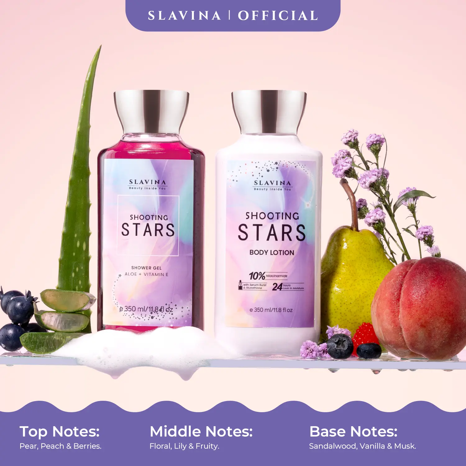 Body Lotion + Shower Gel Shooting Stars