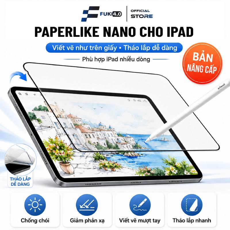 Paperlike nam châm miếng dán NANO Paperfilm Paper Like dành cho iPad Air 4 5 6…