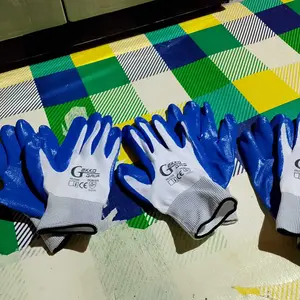 Paket 12 dan 6dan3 pasang sarung tangan Geko karet tebal anti beda tajam serbaguna