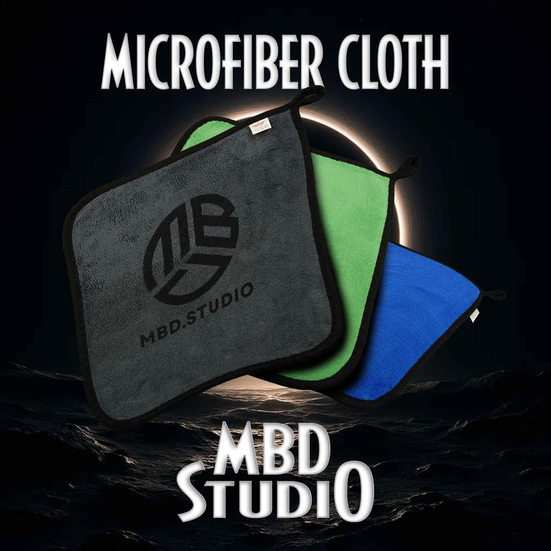 Khăn lau cơ MBD studio 30x30cm - Khăn Microfiber lau cực mượt, chống xước cơ, chống vương bụi vải khi lau