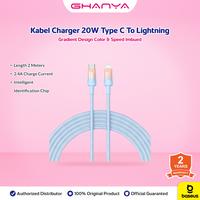 Gambar Baseus Kabel Data Discolor Series Type C to Lightning 2.4A Fast Charging 2 Meter - HITAM dari ghanya Kab. Tangerang 2 Tokopedia