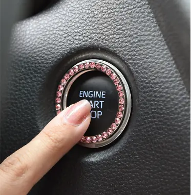 Car Onebutton Start Decorative Stickers Fashion Creative Interior Modified Ignition Switch Decoration