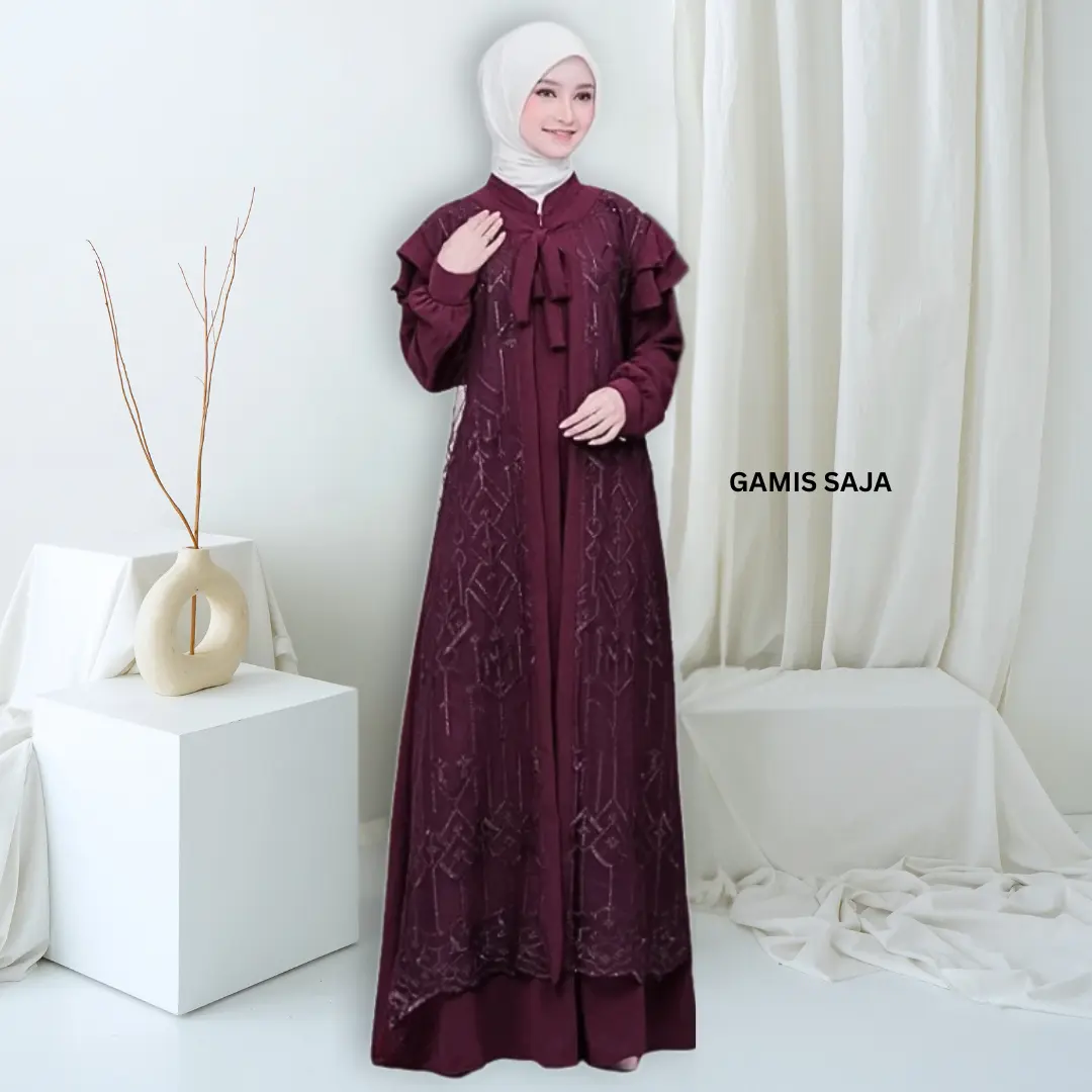 GAMIS SAJA Burgundy